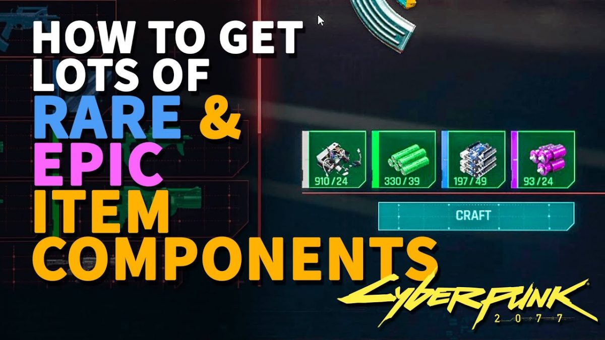 Cyberpunk 2077: How to Get More Crafting Components